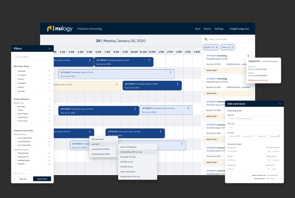 Production Scheduling project